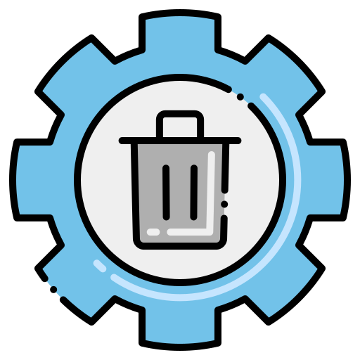 Bin Flaticons Lineal Color icon