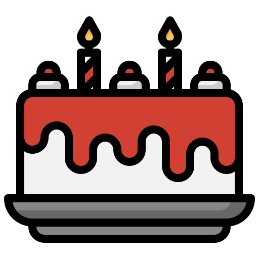 Торт на день рождения Surang Lineal Color иконка