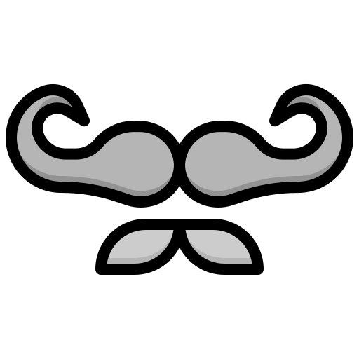 Moustache Surang Lineal Color icon