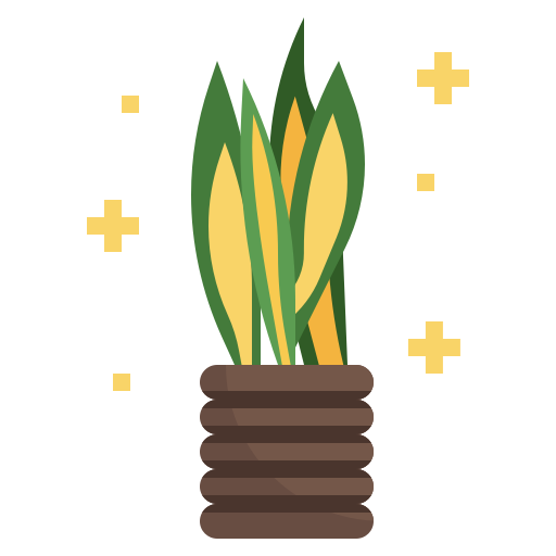 잡색의 뱀 식물 Surang Flat icon