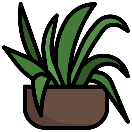 planta araña Surang Lineal Color icono