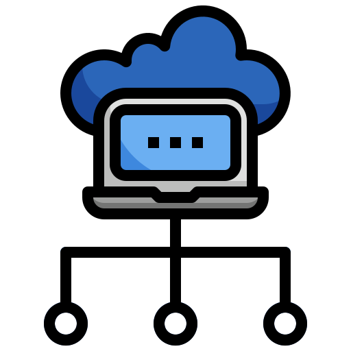cloud-hosting Surang Lineal Color icon