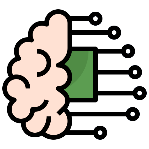 Brain Surang Lineal Color icon