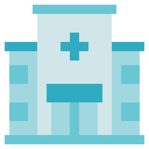 병원 건물 Generic Blue icon