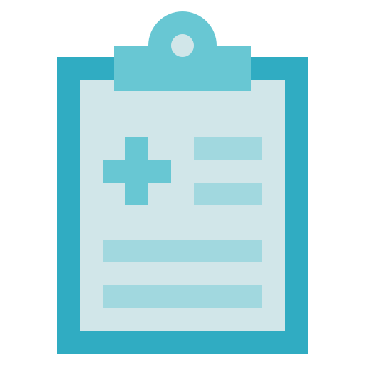 Medical records Generic Blue icon