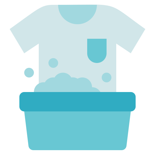het wassen van kleding Generic Blue icoon
