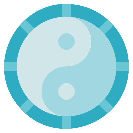 yin yang Generic Blue icono