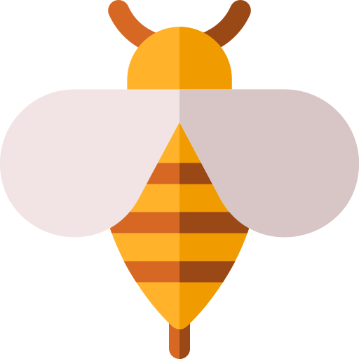 abeja Basic Rounded Flat icono
