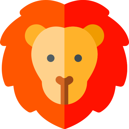 Lion Basic Rounded Flat icon