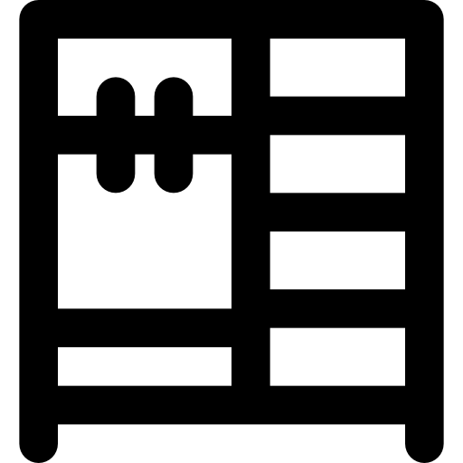 Closet Basic Black Outline icon