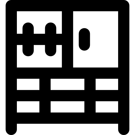 Closet Basic Black Outline icon