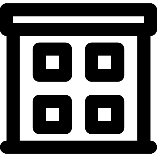 窓 Basic Black Outline icon