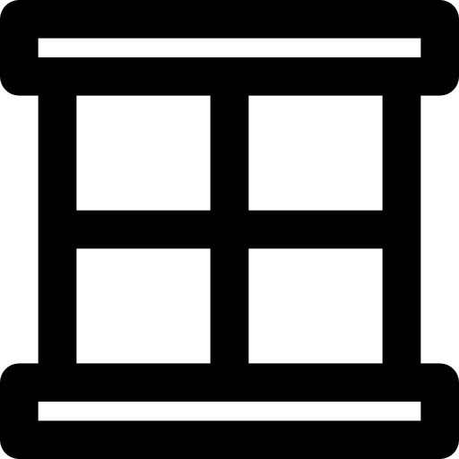 raam Basic Black Outline icoon