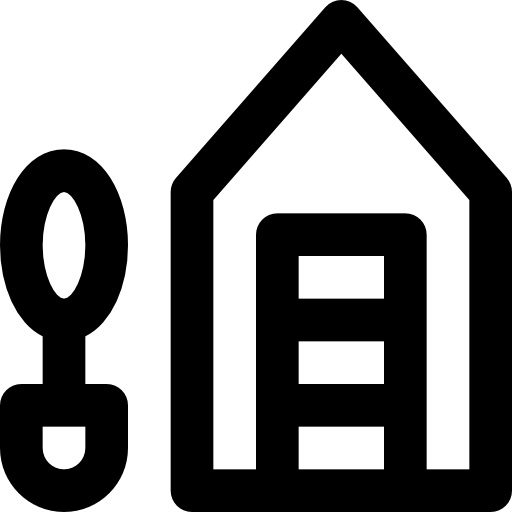 Garage Basic Black Outline icon