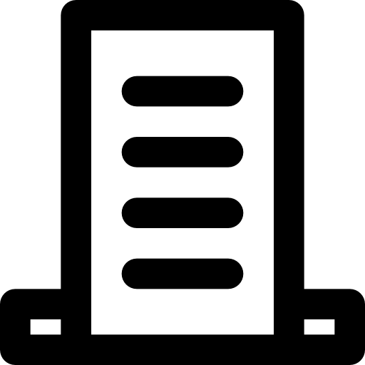 deur Basic Black Outline icoon