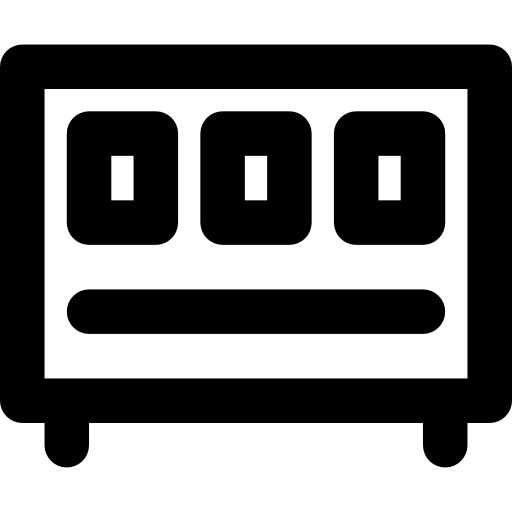 radiator Basic Black Outline icoon