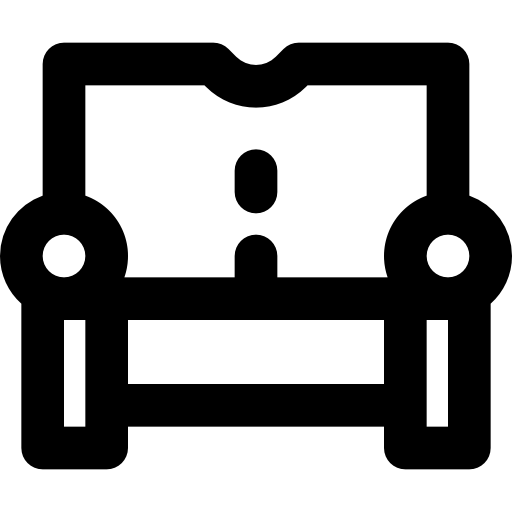 ソファー Basic Black Outline icon