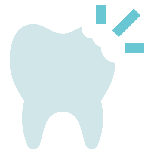 Broken tooth Generic Blue icon