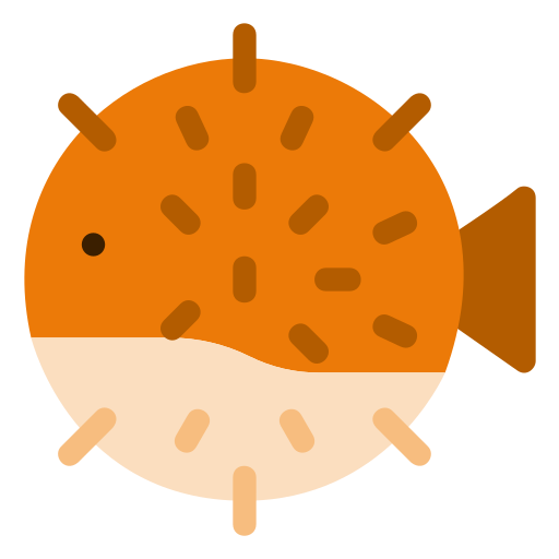 Puffer fish Generic Flat icon