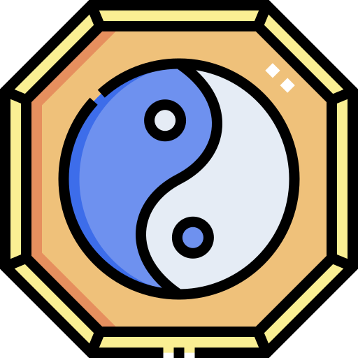 Yin yang Detailed Straight Lineal color icon