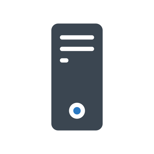 wieża procesora Generic Blue ikona