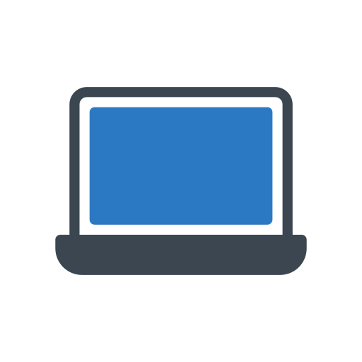 Laptop computer Generic Blue icon