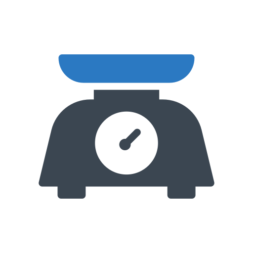 Weight scale Generic Blue icon