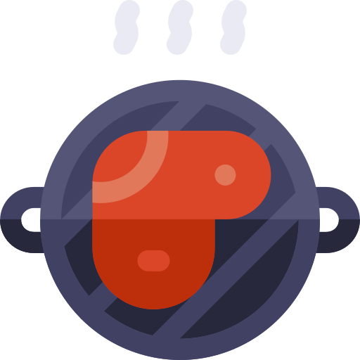 バーベキュー Basic Rounded Flat icon