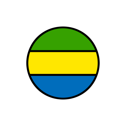 gabón Generic Outline Color icono