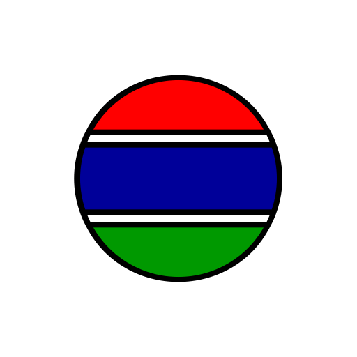 gambia Generic Outline Color icona