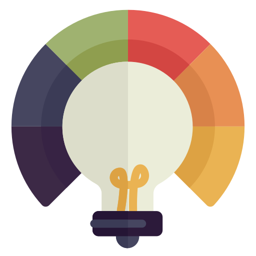 Color palette Generic Flat icon