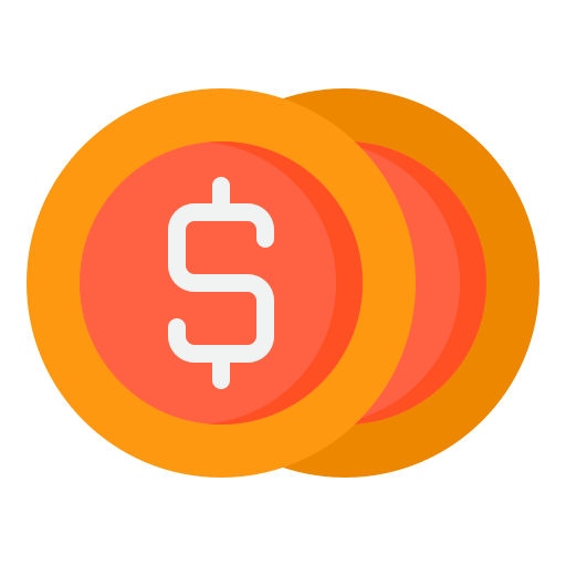 お金 srip Flat icon