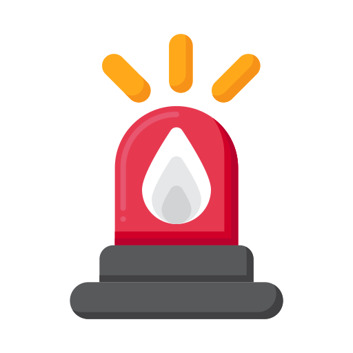 alarma de incendios Flaticons Flat icono