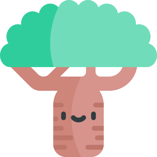 Baobab Kawaii Flat icon