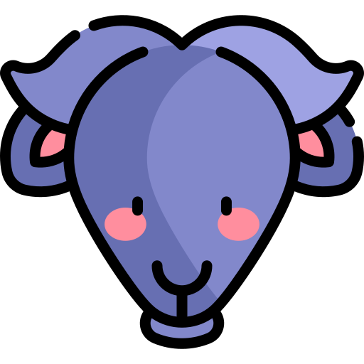 büffel Kawaii Lineal color icon