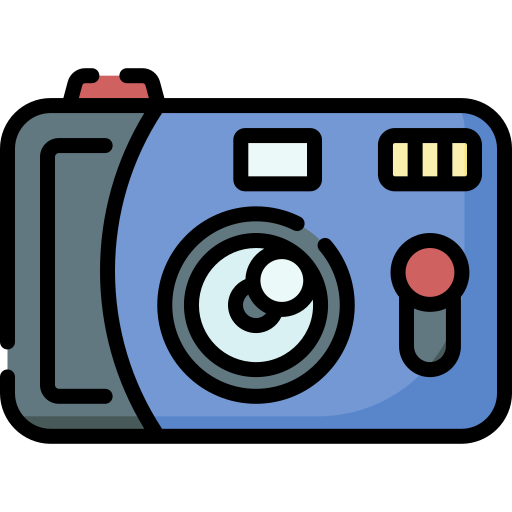 일회용 카메라 Special Lineal color icon