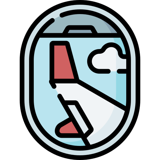 ventana de avión Special Lineal color icono