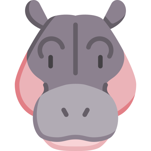 nijlpaard Special Flat icoon