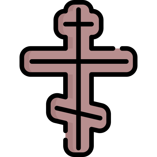 krzyż prawosławny Special Lineal color ikona