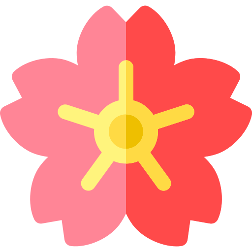 flor de cerezo Basic Rounded Flat icono
