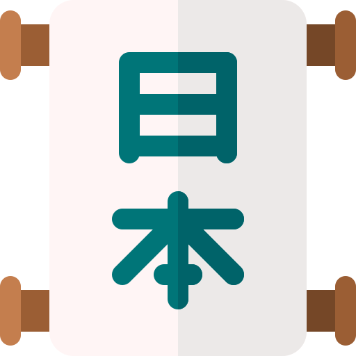 kanji Basic Rounded Flat icon