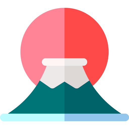 fuji berg Basic Rounded Flat icon