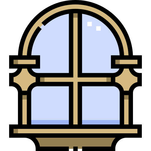 Window Detailed Straight Lineal color icon