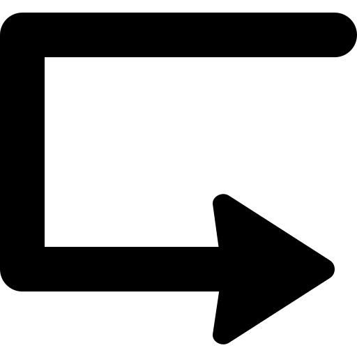 ritorno Generic Glyph icona