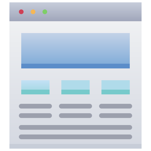 Веб-сайт Generic Flat иконка