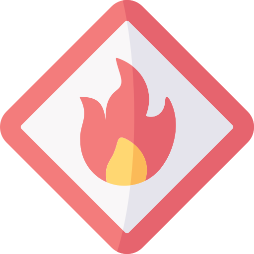 signe inflammable Special Flat Icône
