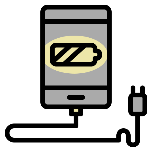 携帯電話の充電器 Generic Outline Color icon