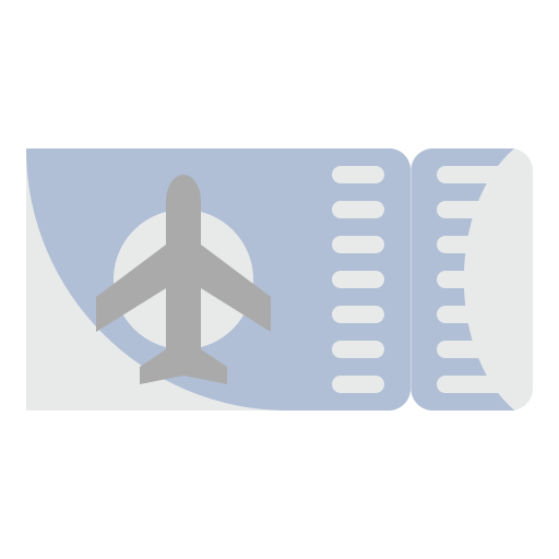 Билет на самолет Generic Flat иконка