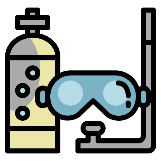 Подводное плавание Generic Outline Color иконка