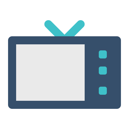 schermo televisivo Generic Flat icona